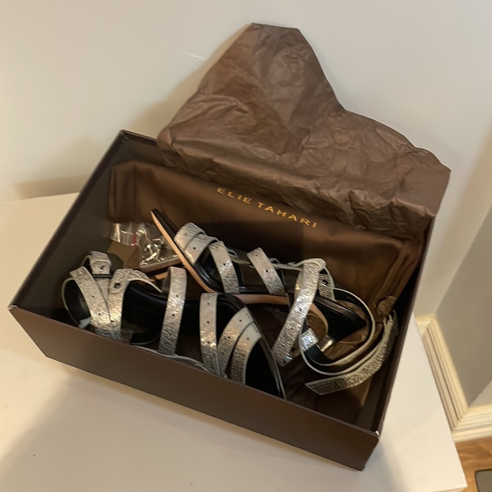 NWT Elie Tahari Heeled Sandals - Size 6.5 - Picture 12 of 13
